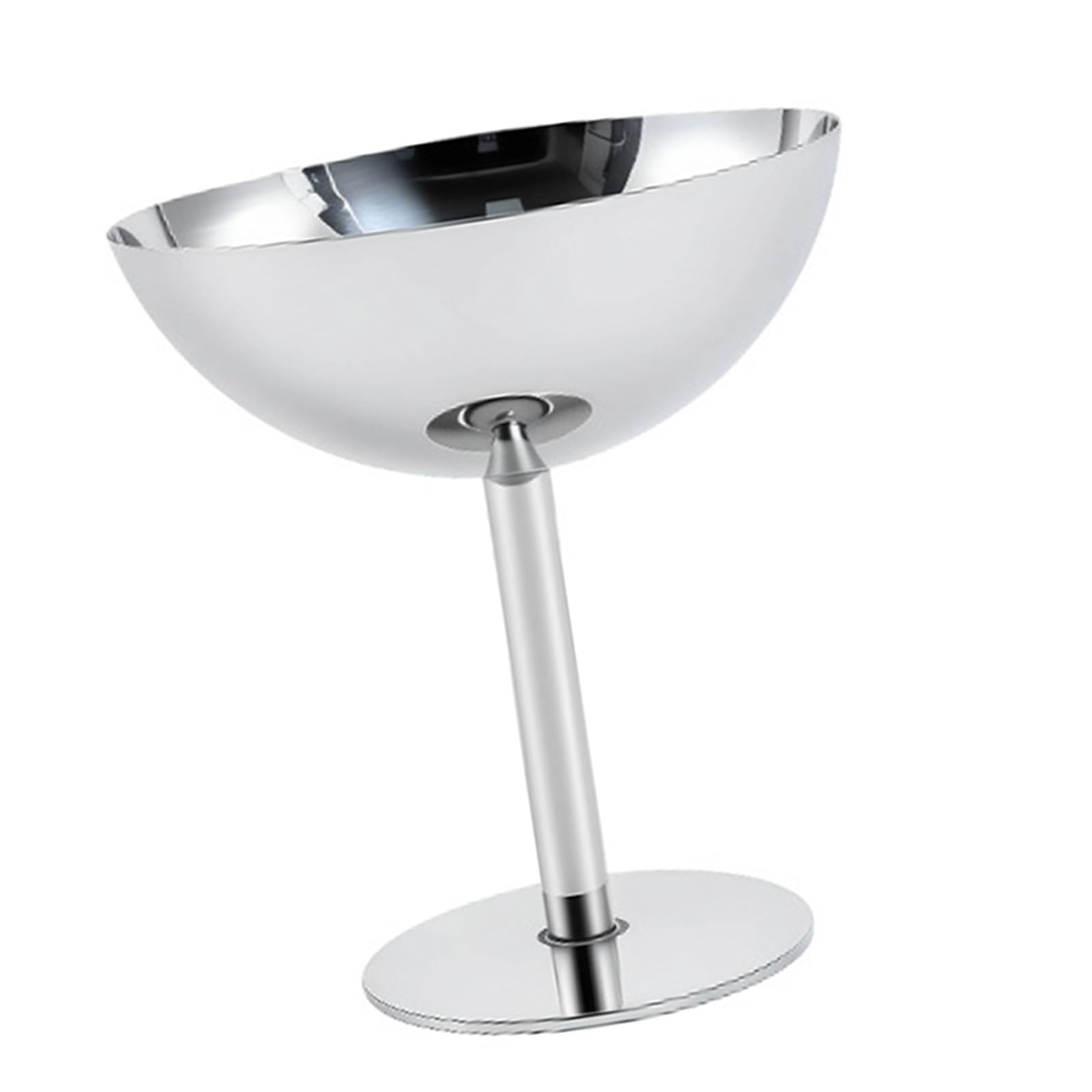 HZBB Multipurpose Footed Stainless Steel Dessert Bowl Ice Cream Puddings Serving Cup for Restaurants and Family Gatherings Dessert