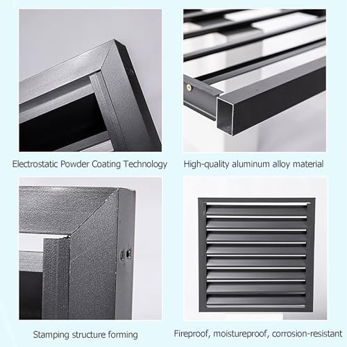 Cubierta de aluminio para aire acondicionado y contenedor de ocultación de alta resistencia 5