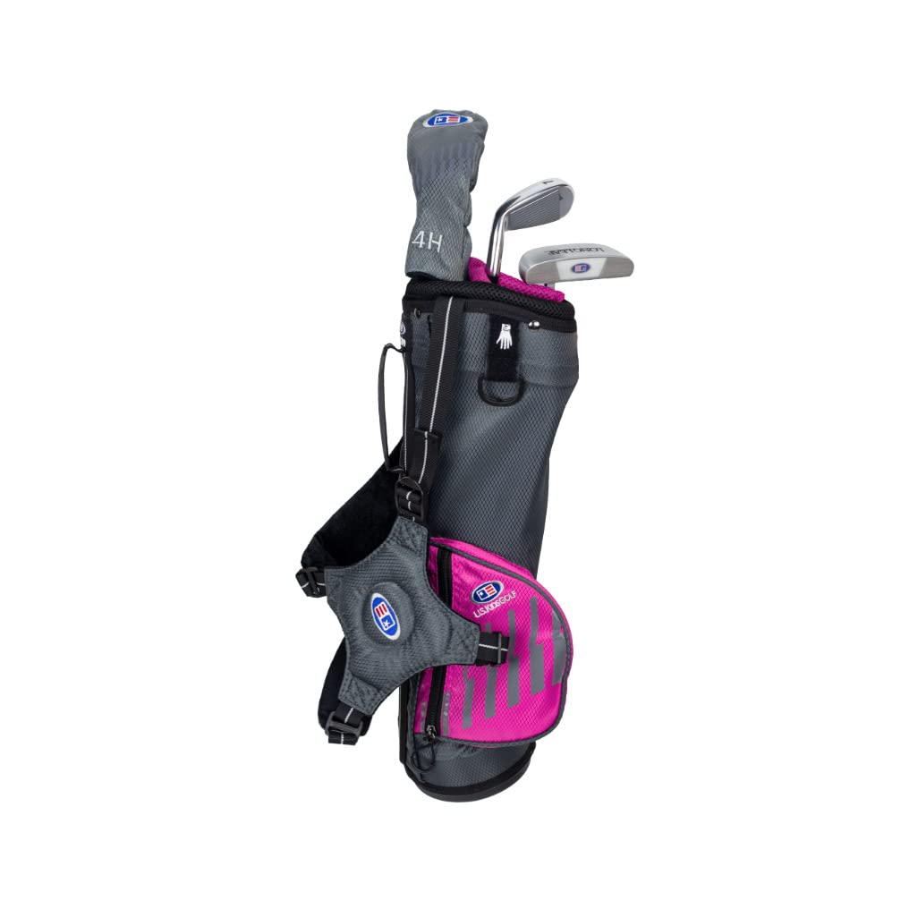 U.S. Kids Golf SCHL?gersatz Ultralight 2020 100-168cm K?rpergr??e I 3-13 Jahren 3 SCHL?ger - 39" - 100-107cm Silber/Pink Rechts