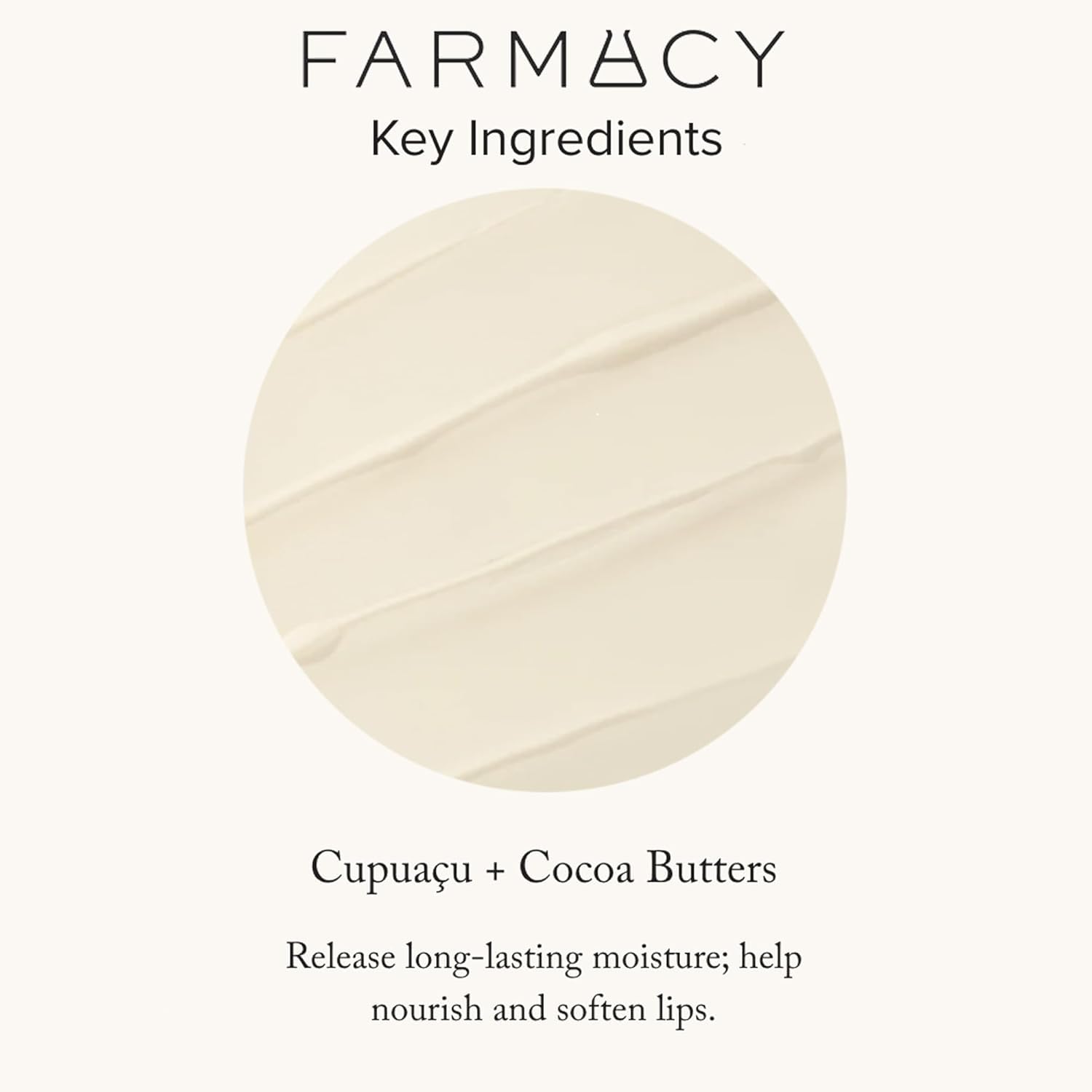 Farmacy Beeswax Lip Balm - Honey Butter Moisturizing Lip Care Enriched with Cupuaçu & Cocoa Butters, Proprietary Honey Blend and Vitamin E to Nourish, Soften & Heal (3.4g) (Pack of 2)