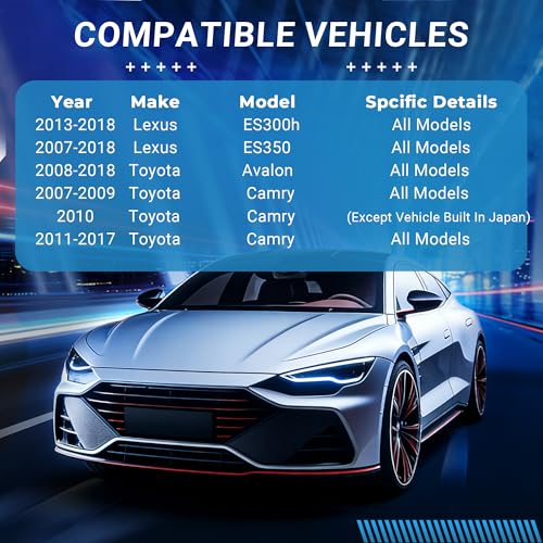 Image of Front Brake Pads Set Compatible with Le-xus ES300h ES350, Toyota Avalon Camry Automotive Replacement Brake Pads Semi-Metallic D1222