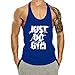 Cabeen Uomo Bodybuilding Canotta da Palestra Y-Back Canottiera Gym Tank Top Cotone