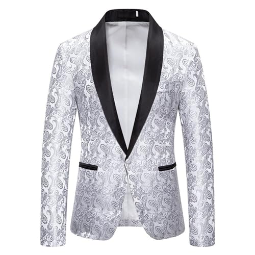 Duohropke Chaqueta de hombre deportiva, elegante, de verano, chaqueta de traje de hombre en lino, de un solo color, traje ligero, blazer, chaquetas, gris, casual, delgada, aireada, chaqueta de traje