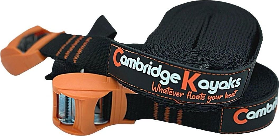 Cambridge Kayaks Camlock straps lashing straps for roof trailer tie down 4m or 6m (6 Meter)