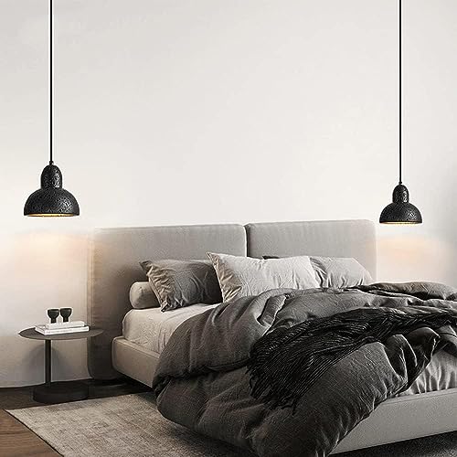 Plafonnier réglable pour manque de luminosité, lustre noir - 3