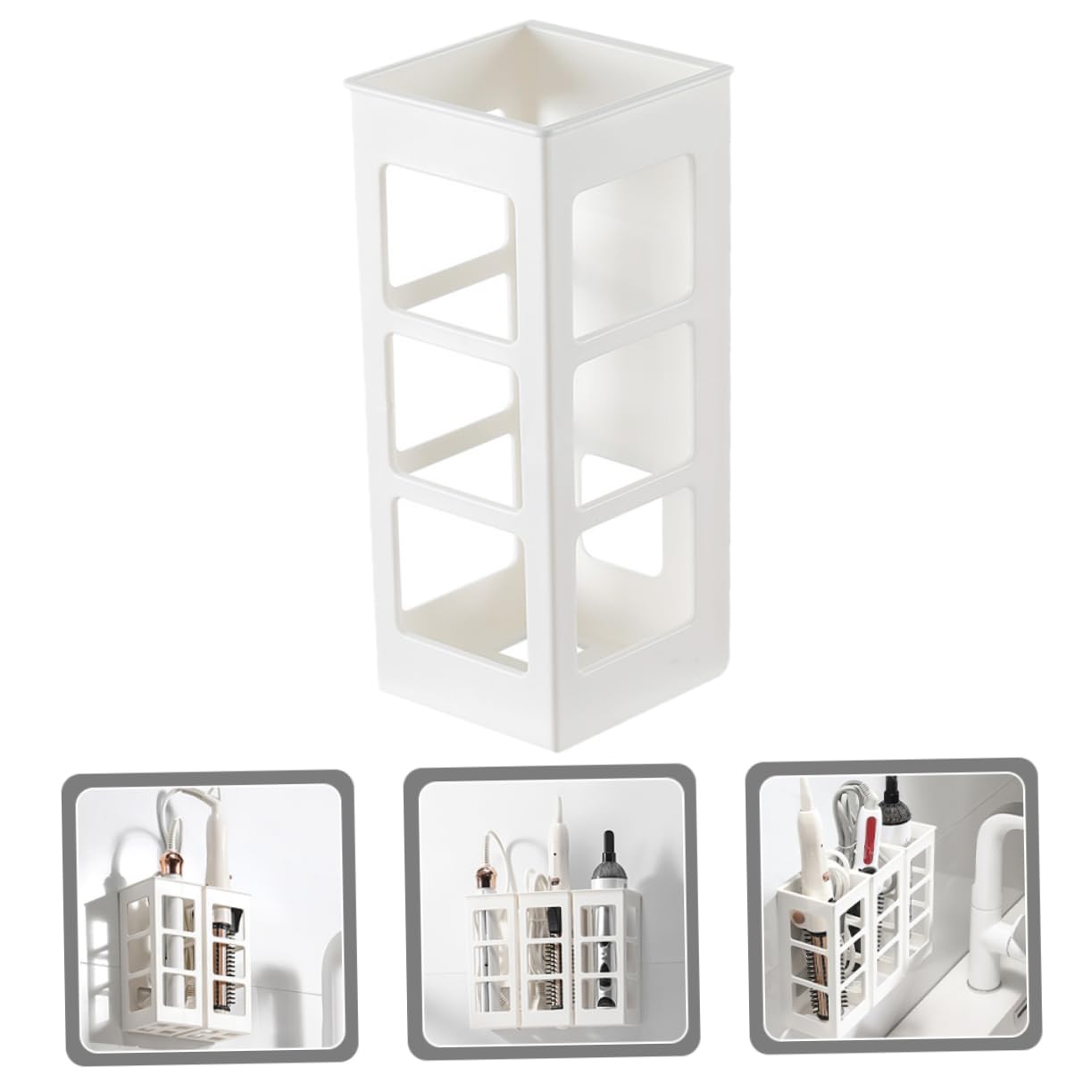 ULTECHNOVO Curling Iron Holder Hair Straightener Holder Wall Organizer Hair Dryer Holder Hair Tool Organizer Wall Mount