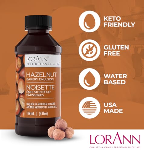 Image of LorAnn Oils Hazelnut Emulsion & Flavoring For Baking