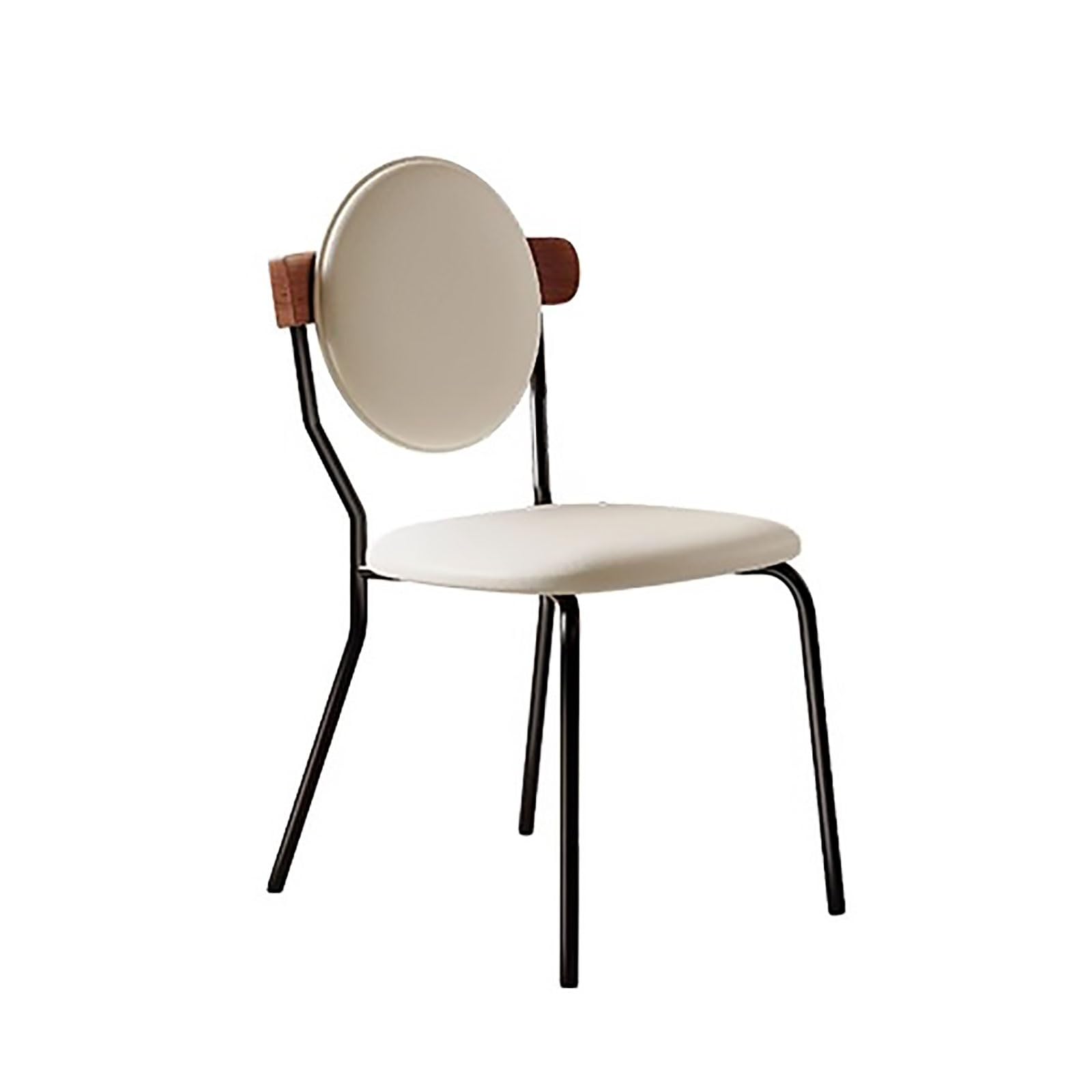 Chaises de salle à manger d'appoint modernes tabouret en cuir solide