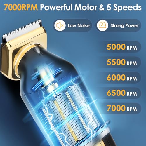 Anluomania Afeitadora Corporal Masculina, Depiladora Corporal Hombre con Luz LED, Base de Recarga USB, IPX7 Impermeable, Seco y Húmedo, para Barba, Axilas, Pecho, Piernas y Zonas Íntimas - imagen 4