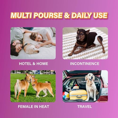 Image of Honey Care All-Absorb Disposable Female Dog Diapers L Size, Improved Bigger Size, 22 Count, Super Absorbent, Breathable, Wetness Indicator, Packaging May Vary