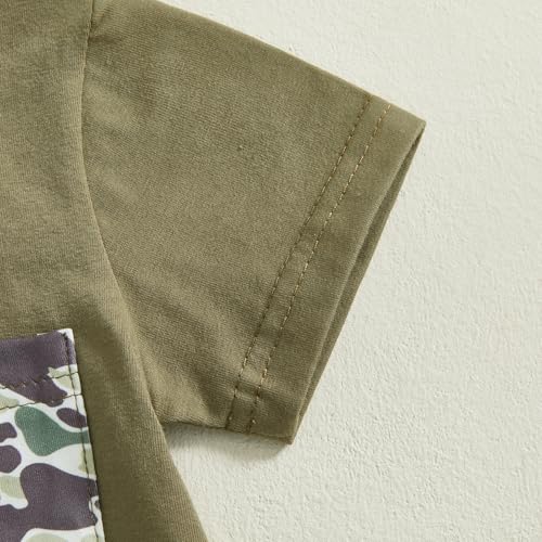 CIYCUIT Toddler Baby Boy Camo Outfit Short Sleeve T-Shirt Shorts Set 2 Piece Summer Clothes3