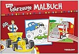  Mein Fahrzeuge-Malbuch: Malspaß für Kinder ab 5 Jahren (Malbücher und -blöcke)