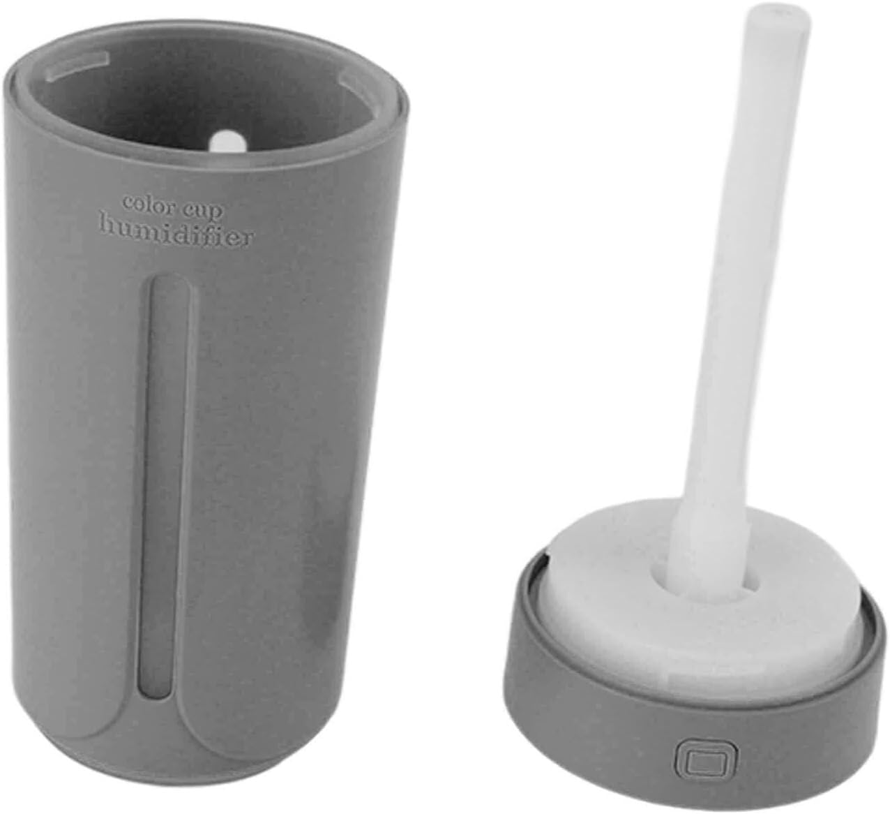 Do użytku domowego Dyfuzor olejków eterycznych, mini przenośny wielofunkcyjny nawilżacz 230 ml 2 w 1 cichy do biura i domu(Gray)