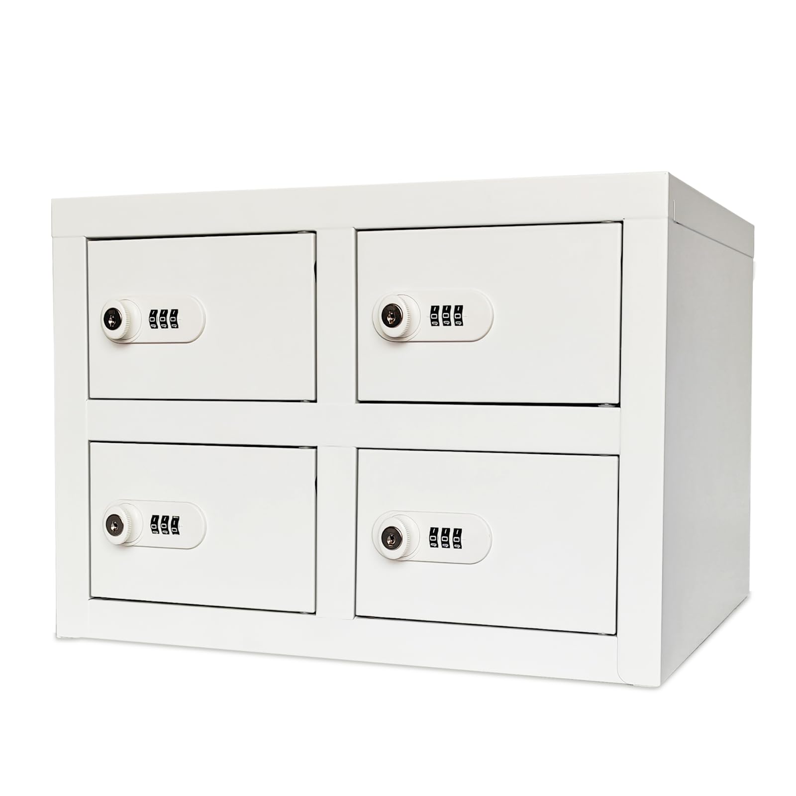 貴重品ロッカー 小型 鍵付きダイヤル錠貴重品収納 防犯対策 (2列4段 8人用) Amazon.co.jp: 貴重品ロッカー 金庫 小型 鍵付き ダイヤル錠