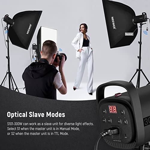 Neewer Upgraded 900W Studio Strobe Flash Kit: 3Xs101 300W Monolight Gn58, 3Xlight Stand, 3Xsoftbox, 1Xrt-16 Transmitter, 3Xreceiver, 1Xtrolley Carry Bag For Portrait Wedding Product Photography #TOP2