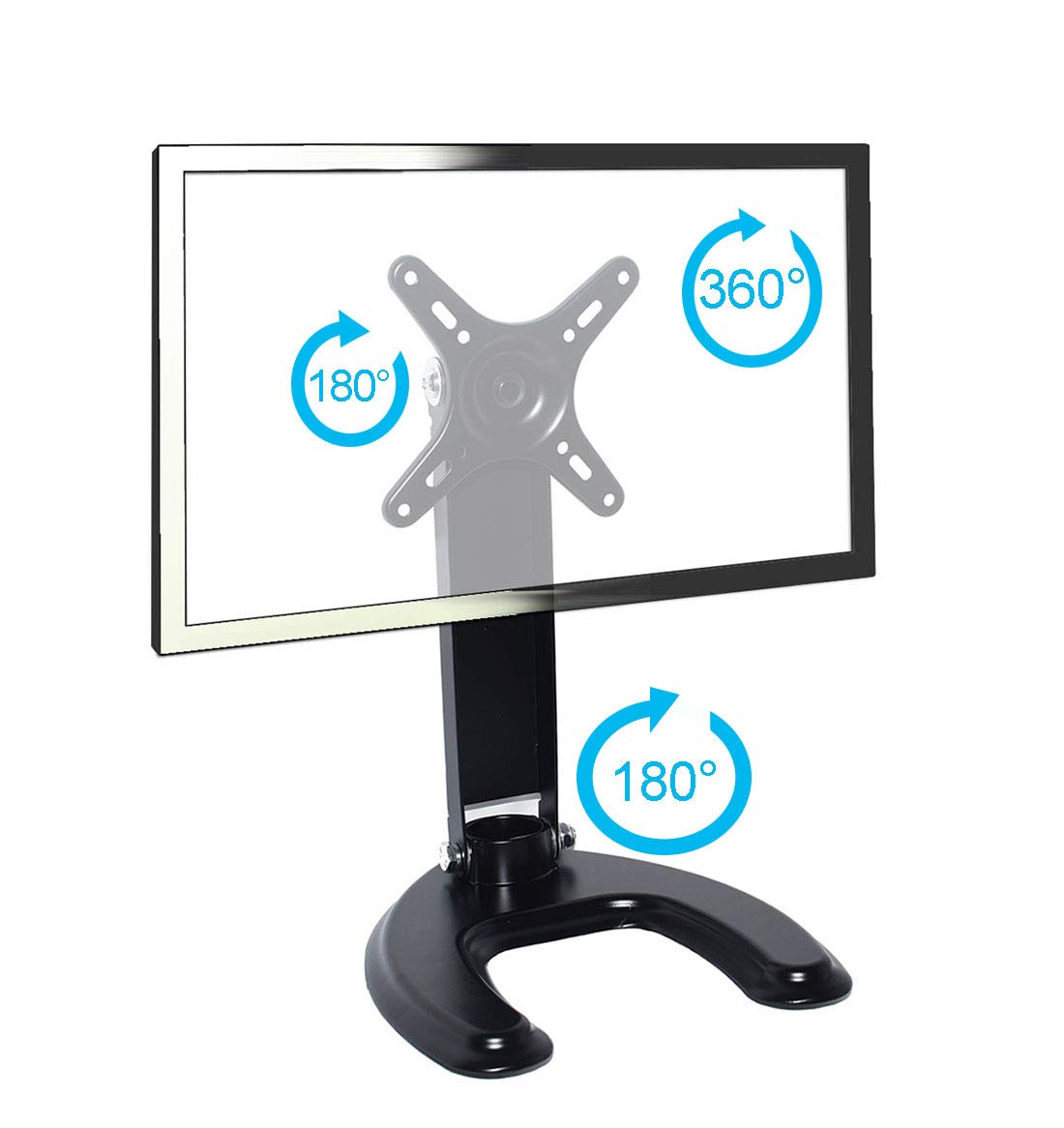 Amazon | PC モニターマウント スタンド ブラックデスク VESA 50、75