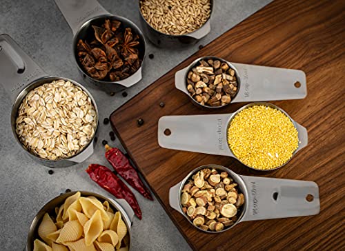 Image of 7-Piece 18 /8 Stainless Steel Measuring Cups Set, Dark Gray
