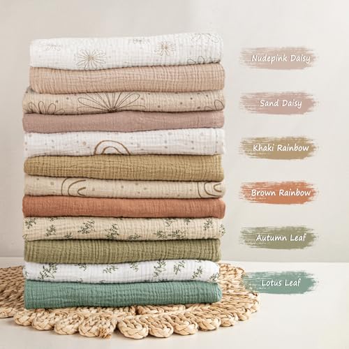Image of lulumoon Muslin Bassinet Sheets Baby: Cotton Bedside Bassinet Sheets Fitted for Chicco Lullago Anywhere & Baby Bjorn Cradle
