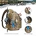 Piscifun Fishing Tackle Backpack with Rod & Gear Holder, Lightweight Outdoor Storage Bag, Water-Resistant Multifunctional Fishing Shoulder Pack, Khaki