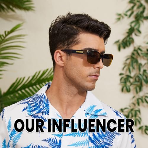Image of DUCO Polarized Fitover Sunglasses UV400 Protection & HD for Unisex 8960
