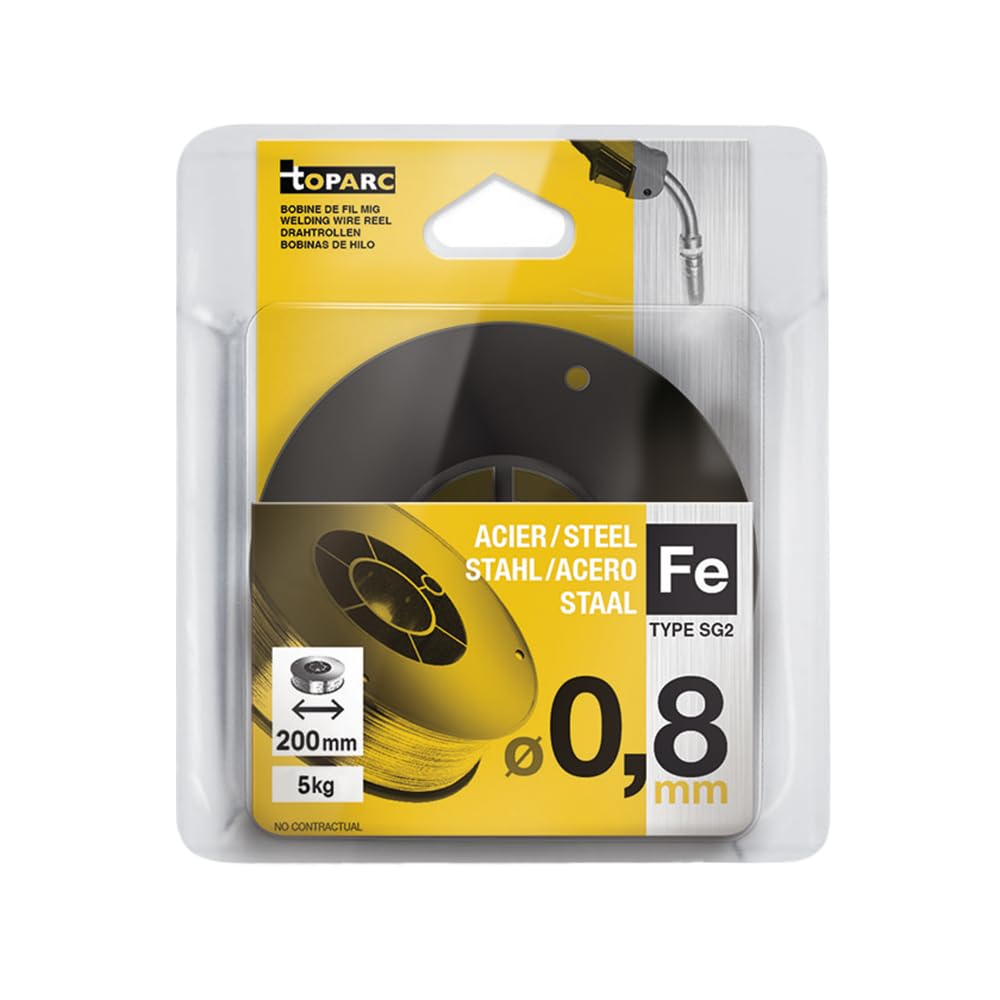 GYS 086128 0.8mm 5Kg Steel MIG Wire, Black