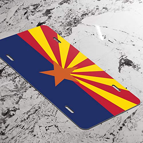 Arizona State Flag Vanity Front License Plate Tag Printed Full Color Kcfp002 #TOP2