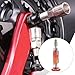 Aosekaa Bike Wrench Multi Tool Aluminum Alloy 3mm 4mm 5mm 6mm Hex Wrenches 6 in 1 Design Sturdy Accessory Professional Attachment, Red