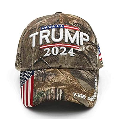 Idealforce Trump 2024 Hat Keep America Great Hat Camo Embroidered Trump Hat 2024 Baseball Cap-Adjustable One Size Fits Most