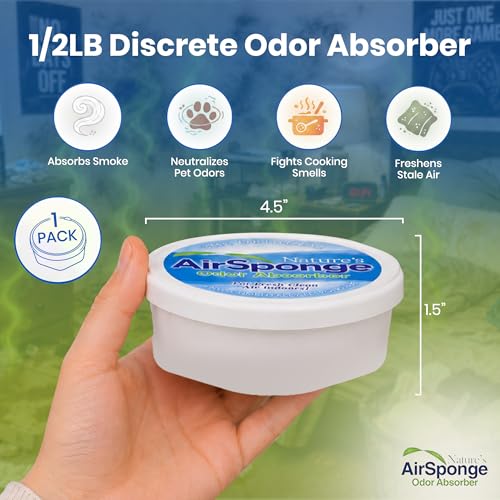 Image of Nature's Air Sponge - Nature's Air Designer Pack Sponge Odor Absorber, 1 /2 Lb