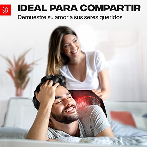 Essy Masajeador Cervical y Espalda Masajeador de Cuello y Hombros Maseajor Cervical y Espalda Masaje Cervical Shiatsu Masajes Espalda Cervicales (EU plug) - imagen 7