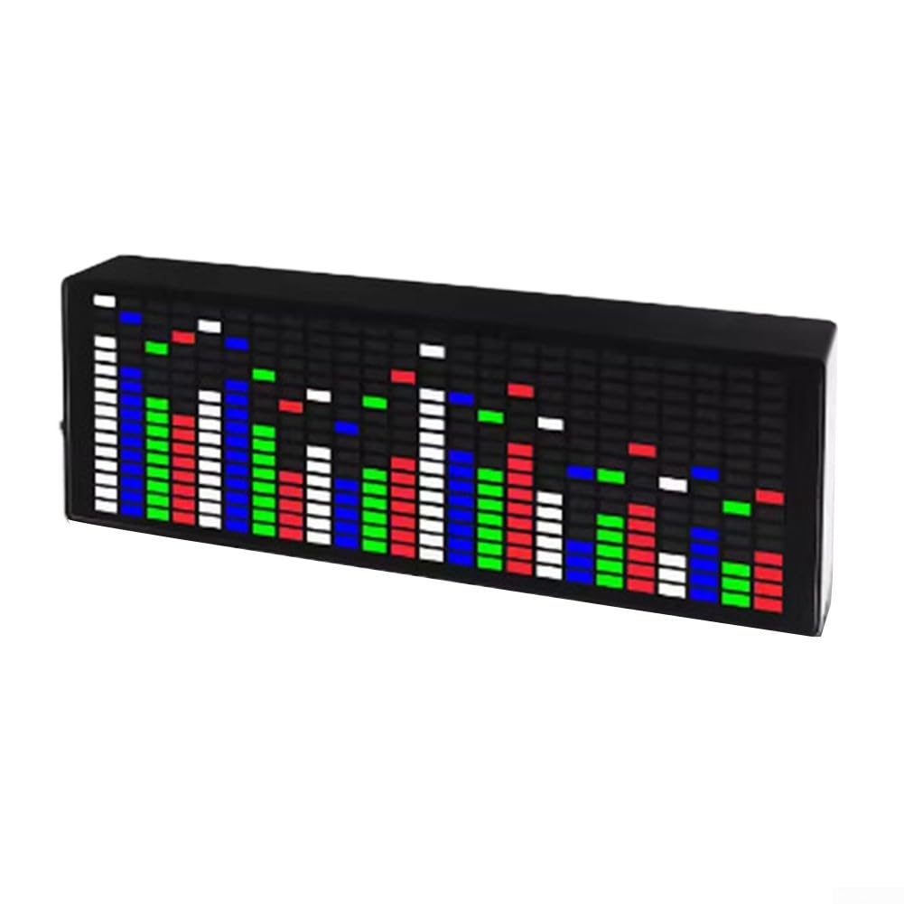 LED-Musikspektrum-Anzeige, VU-Meter-Anzeige, Analysator, RGB-Audio-Pegelanzeige, RGB-Lichtspektrum, DIY-Kit, Lampe, Lautstärkeregler, Verstärker-Platine (weiß)