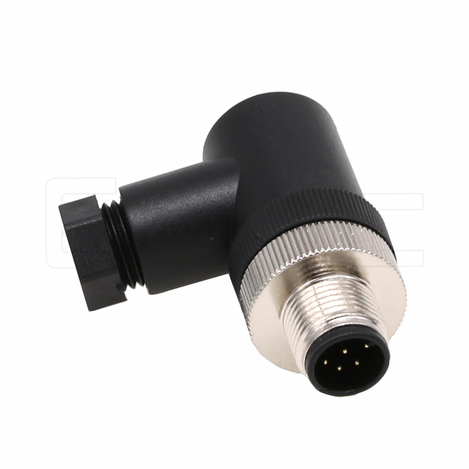 M12 8 Pin Male A Code Sensor Aviation Plug Industrial Circular Connector Waterproof IP67 12mm Right Angle Connector Plug Cable Adapter