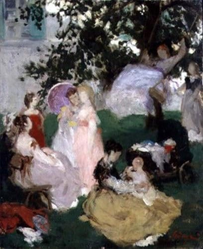 Impressions d'art Mural la balançoire, reproduction haut de gamme vintage format 60x90cm