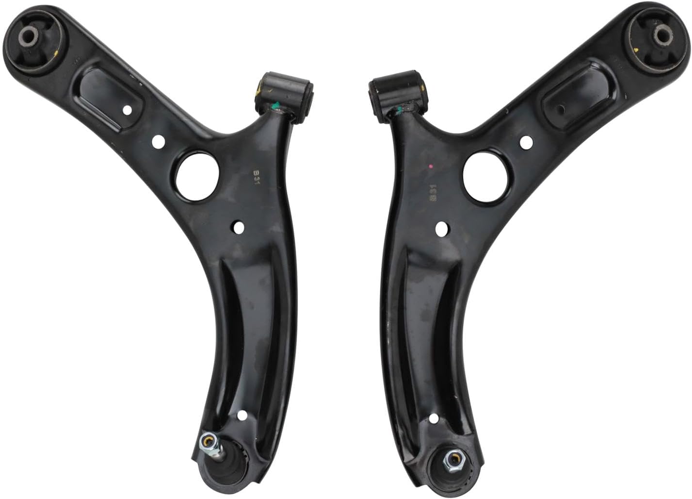 TRQ Front Lower Control Arm with Ball Joint Set Compatible with 2014-2018 Kia Forte 2014-2016 Forte Koup Forte5