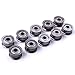 Atoplee 20pcs Metal Sealed Guide Wire Line Track Deep U Groove Pulley Rail Ball Bearing U624ZZ4 (4x13x7mm)