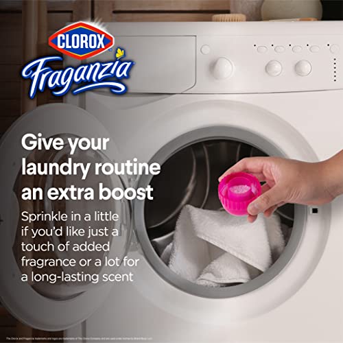 Image of Clorox Fraganzia Laundry Scent Booster Crystals, In-Wash Fragrance Beads for Fresh-Smelling Clothes & Linens, Safe for All Fabrics & Colors, Easy-Pour Bottle, Spring Scent, 36 Oz, 6 Pack