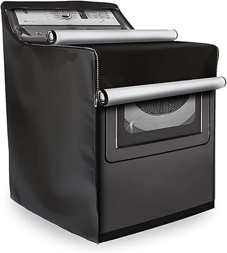 Miniatura 10 de Funda para lavadora, funda para lavadora, funda para secadora, tela duradera y gruesa, diseño de 2 cremalleras para un uso cómodo. Se adapta a la