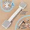 Todays Kids Child Safety Locks 4-Pk. Child Locks for Cabinets & Drawers, Oven, Refrigerator, Toilet, Doors, Adjustable & Secure Baby Locks, Double Lock Option, Easy Install Cabinet Locks Baby Proofing #2