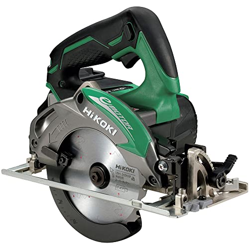HiKOKI 旧日立工機 コードレス丸のこ マルチボルトシリーズ 切粉後方排出 ブロワ機構 平行度微調整機構付 125mm アグレッシブグリーン C18DBL