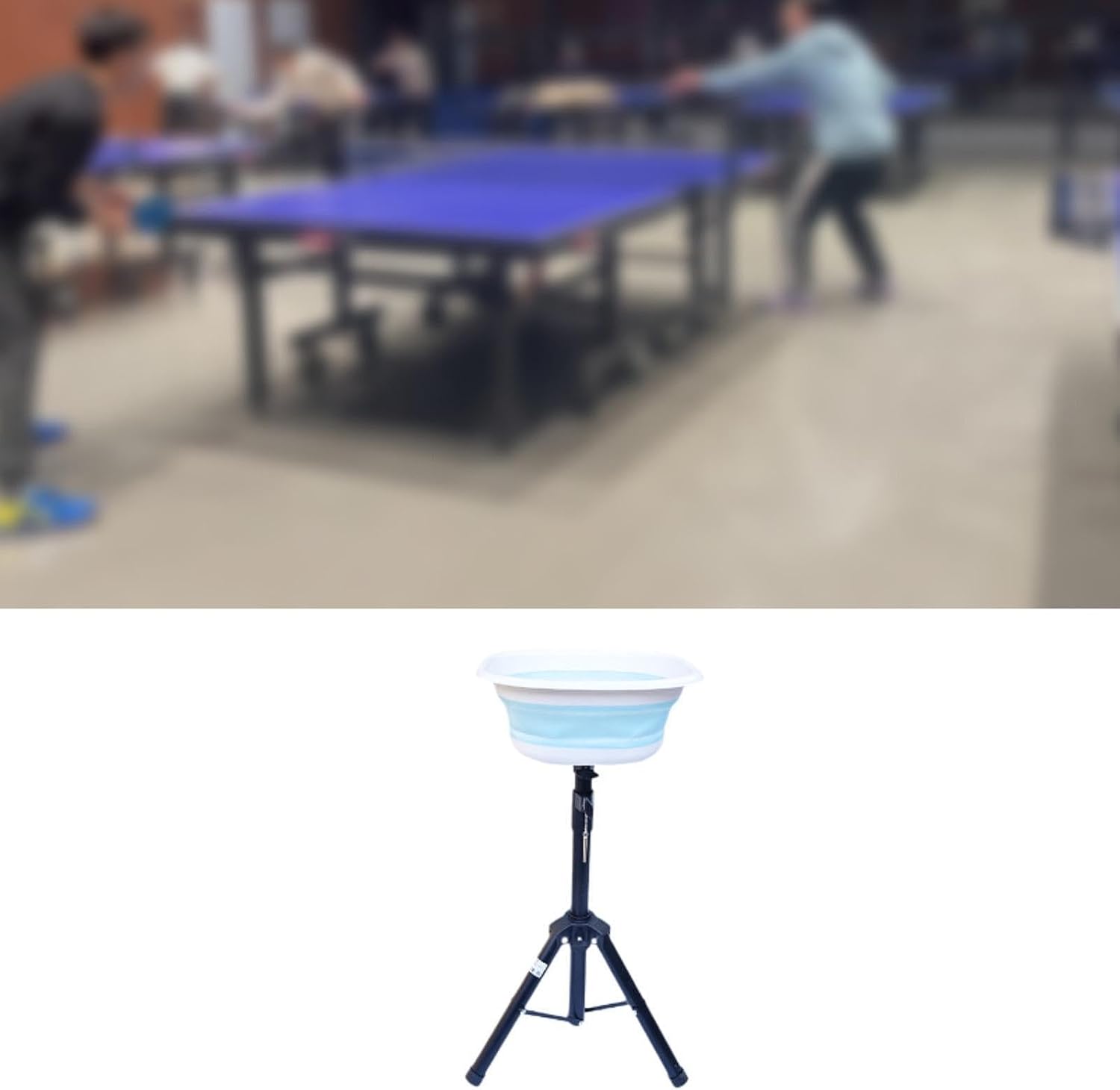 Table Tennis Ball Collection Equipment, Pickleball Collection Basket, Metal Stand, Ball Storage Basin for Training Accessories