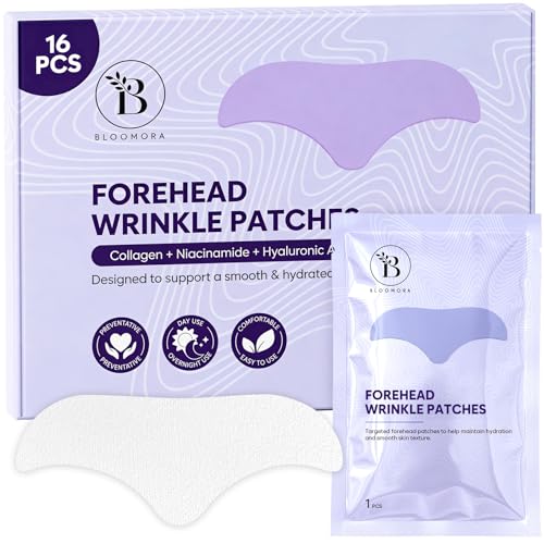 Zornesfalte Pflaster Nacht 16 Stück – Anti Falten Pflaster Gesicht, Patches mit Hyaluron Collagen & Peptiden – Stirn Pads Gegen Falten – Glättende Zornesfalten Patches für Damen & Herren - GEN2