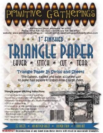 1 1/4" Triangle Paper by Primitive Gatherings PRI-218