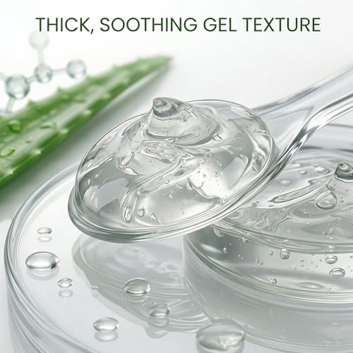 Image of Pure Aloe Vera Gel for Face- (250g), Skin & Hair - Hydrating, Soothing & Everyday Repair - Lightweight Non-Sticky Aloe Vera Gel with Glycerin