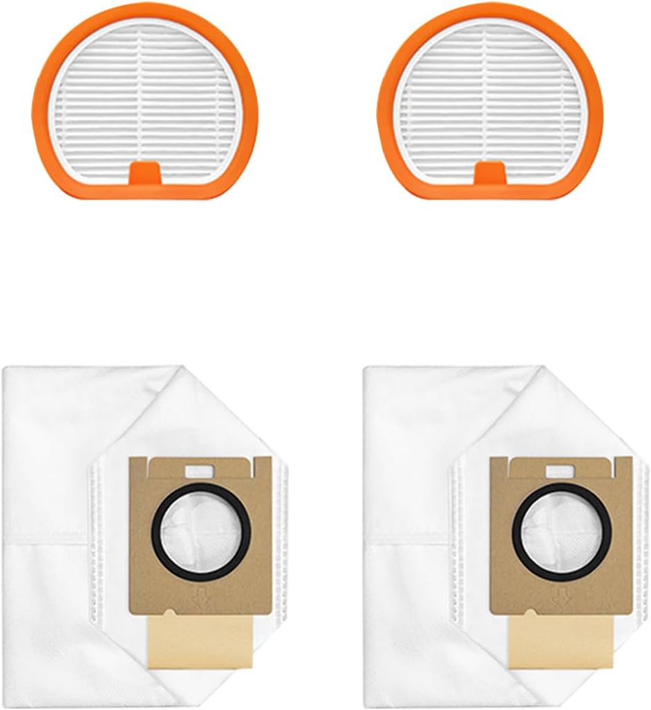 10 PCS HEPA Filters+10 PCS Dust Bags Replacement Part Compatible with U-want V300/V400/V500/VC2403 Handheld Vacuum Cleaner Accessories