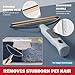 Pet Hair Removal Tools (3-Pack), Dog Cat Hair Remover Pro, Lint Shaver Cleaner, Fur Removal Carpet Scraper, Fuzz Hairball Brush for Carpet, Car Mat, Clothes, Couch, Pet Bed, Cat Tree, Furniture