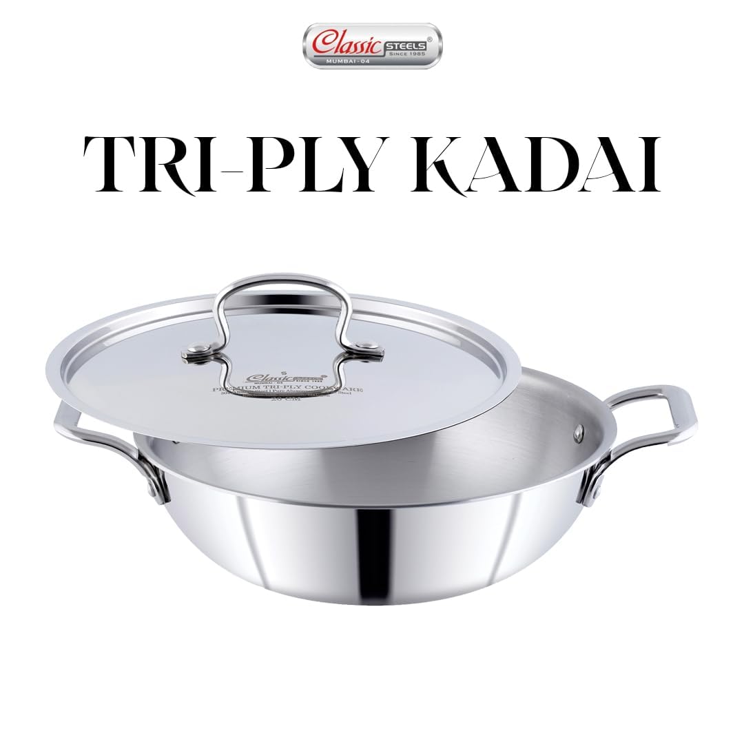 Classic Steels Kadai - Stainless Steel Cookware -5 Classic Steels Kadai - Stainless Steel Cookware -5
