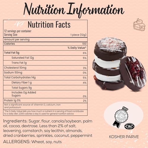 Image of Pastry Perks Cookies Gift Basket 12 Gourmet Chocolate Covered | Christmas Gifts for Women & Men, Mom, Dad, Grandma | Thanksgiving Food Delivery