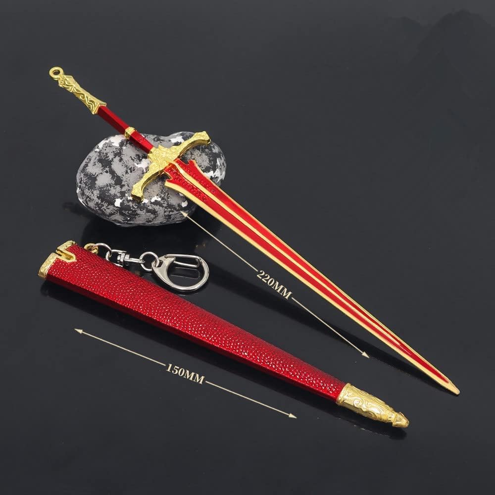 Coleccionables, Réplica de la Espada Magna del Caballero Elden Ring, 22 cm (8,6 Pulgadas) - Colección Totalmente metálica