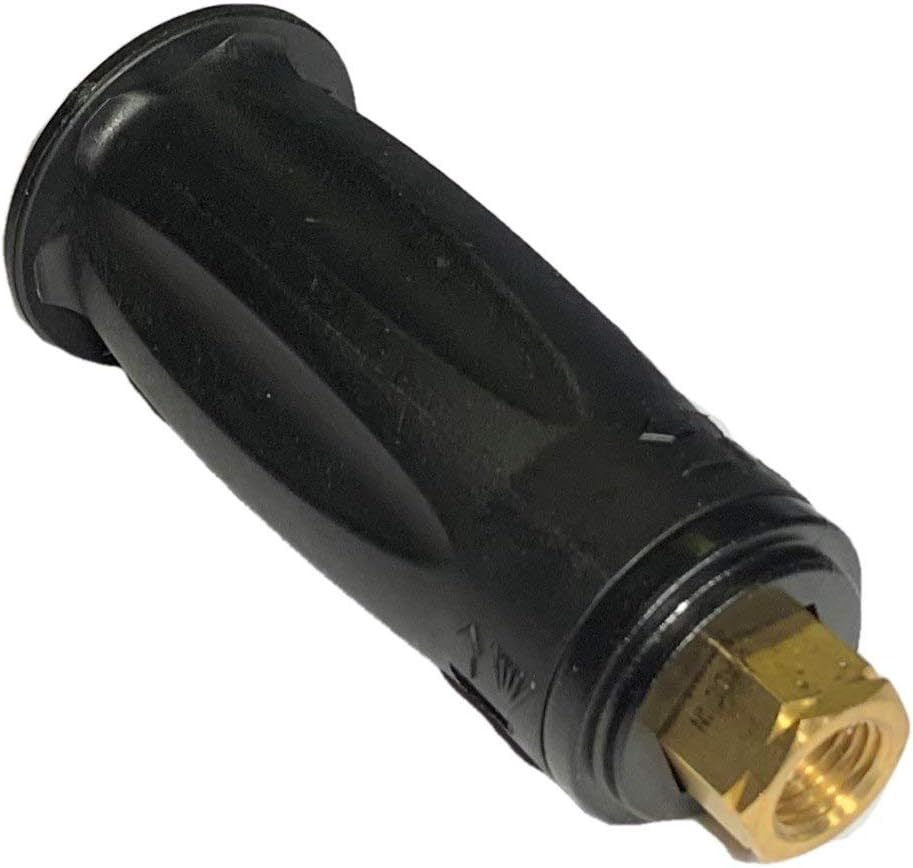 Pressure Washer 1/4 NPT Female DualJet High Low Size 3.5 GPM Orifice Adjustable Variable Spray Nozzle, 0 Degree to 40 Degree