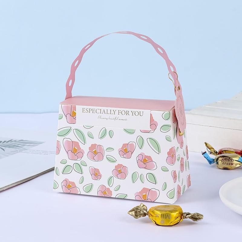 Miniatura 2 de MODADA Bolsas de regalo, regalos de boda, cajas de regalo de dulces con asas, bolsas de embalaje de papel para invitados, baby shower, cumpleaños,